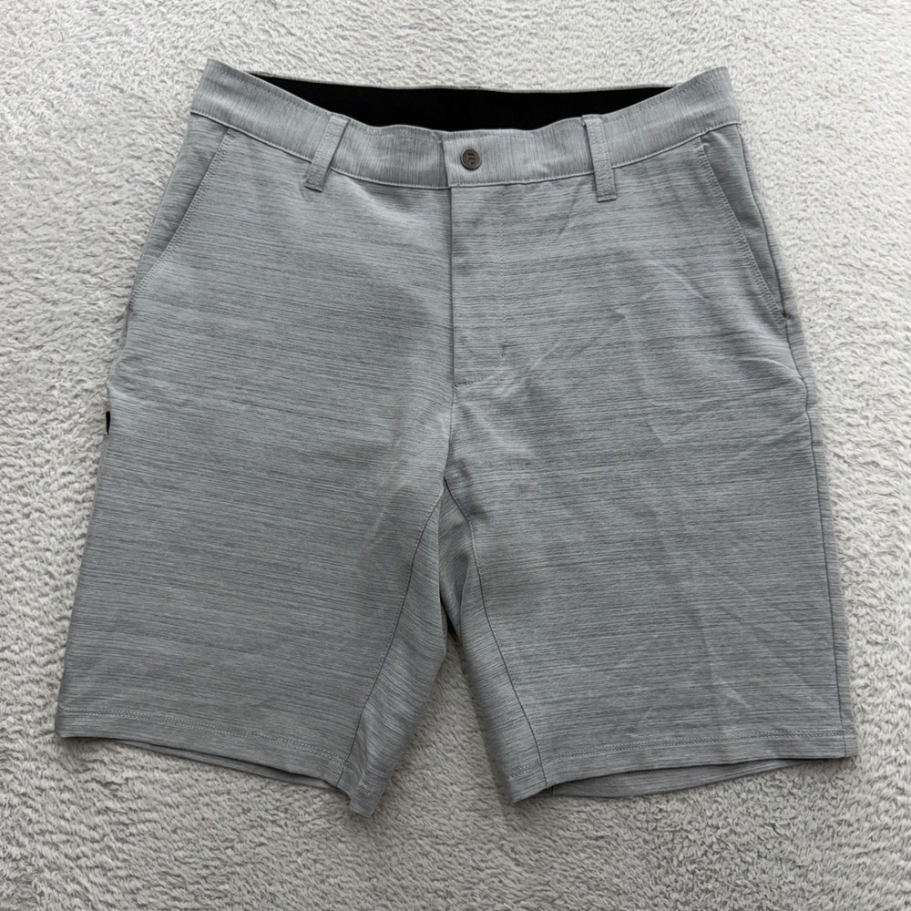 BYLT Premium Basics Mens Kinetic Short Heather Grey Size Medium Athletic Stretch